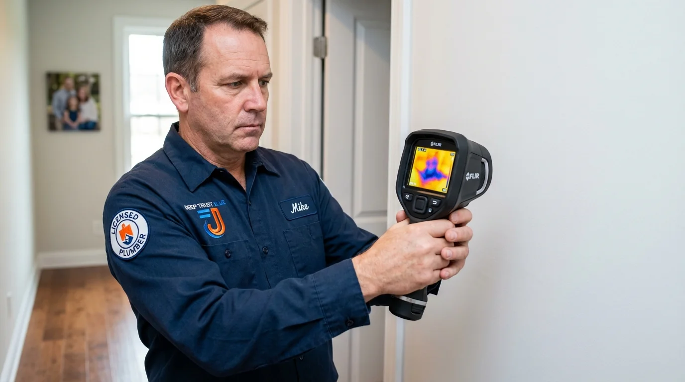 Thermal imaging leak detection by Johns Plumbing LLC in Livonia